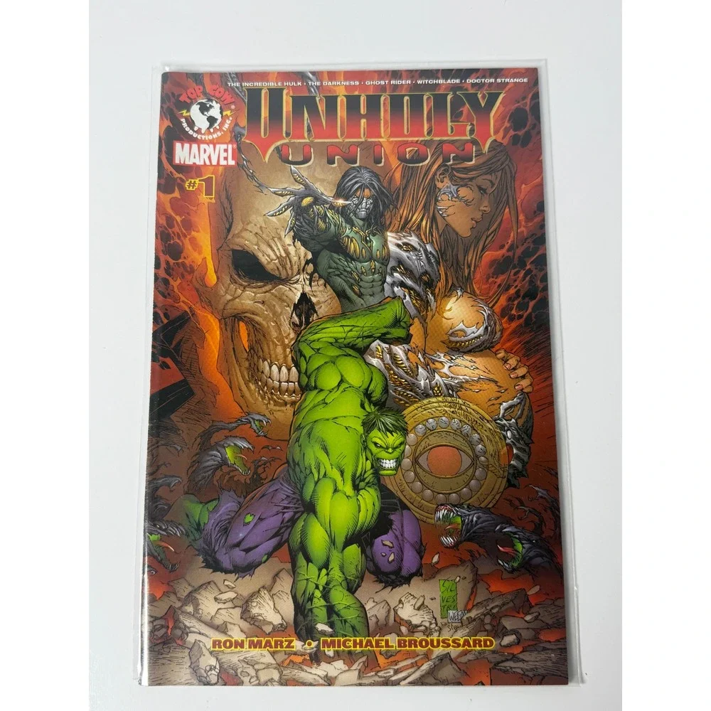 Unholy Union 1 Marvel Top Cow Hulk Ghost Rider Witchblade Darkness Ron Marz 2007